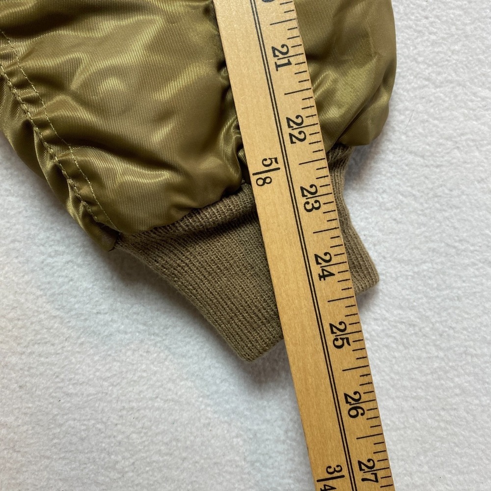 MA-1 Air Force Military Flight Jacket Mens Small Green Full Zip Orange Lining - Picture 7 of 13